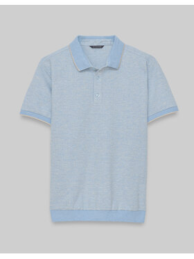 Borgio Borgio Polo leini_bl Niebieski Classic Fit