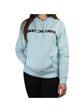Skechers Skechers Bluza Skechers Heritage Hoodie Niebieski Regular Fit