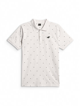 4F 4F Polo COMMERCIAL Biały Regular Fit