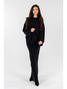 Agatha Studio Agatha Studio Komplet sweter i spódnica ołówkowa A26ZS-KS-K07 Czarny Slim Fit