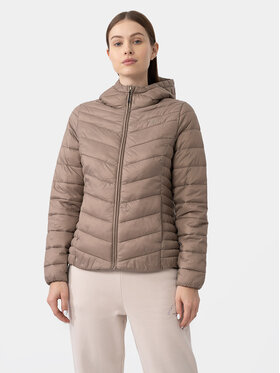 4F 4F Übergangsjacke 4FAW23TDJAF225 Braun Slim Fit