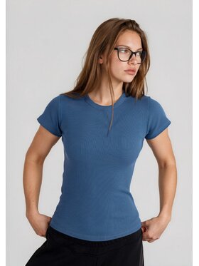 DKaren Sport DKaren Sport Bluzka EQ33 Niebieski Classic Fit