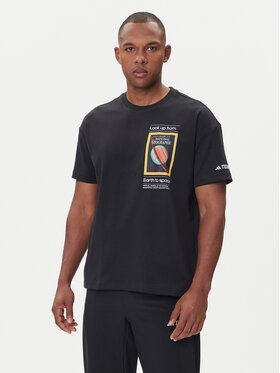 adidas adidas T-Shirt National Geographic JD5964 Μαύρο Loose Fit