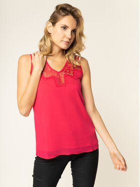 Guess Guess Top Sl Mariam W01H85 WA2E0 Ružičasta Regular Fit