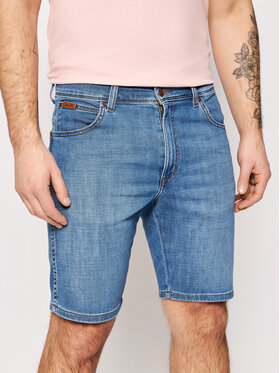 Wrangler Wrangler Szorty jeansowe Texas W11CQ187W 112126019 Niebieski Slim Fit