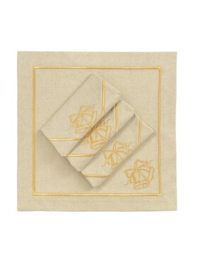 Roseberry Home Roseberry Home Serwetki Jingle Bells Goldenline Złoty