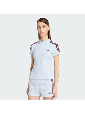 adidas adidas Polo 159123 Błękitny Slim Fit
