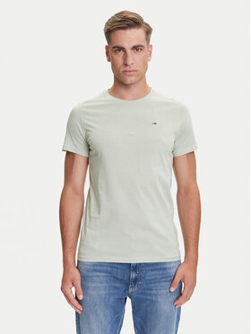 Tommy Jeans Tommy Jeans T-Shirt DM0DM04411 Zielony Slim Fit