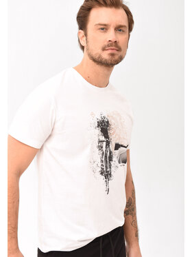 Volcano Volcano T-Shirt T-ROADBIKE Biały Regular Fit