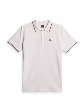 4F 4F Polo LAKESIDE ESCAPE Biały Regular Fit