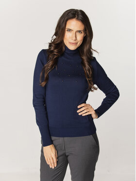 Willsoor Willsoor Golf 88026 Granatowy Regular Fit