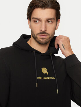 KARL LAGERFELD KARL LAGERFELD Mikina 705460 551900 Černá Regular Fit