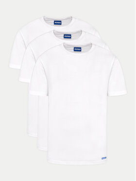 HUGO Hugo Súprava 3 tričiek Naolo 50522382 Biela Regular Fit