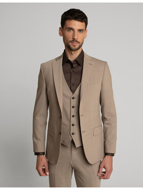 Borgio Borgio Marynarka orciano Beżowy Slim Fit