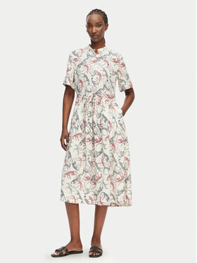 Tommy Hilfiger Tommy Hilfiger Vasaras kleita WW0WW49633 Krēmkrāsas Relaxed Fit