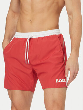 BOSS BOSS Pantaloni scurți pentru înot Starfish 50514429 Roz închis Regular Fit