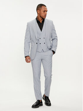 HUGO Hugo Uzvalks Arti/Hesten 50513538 Pelēks Extra Slim Fit