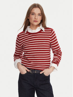 Tommy Hilfiger Tommy Hilfiger Megztinis WW0WW40264 Raudona Regular Fit
