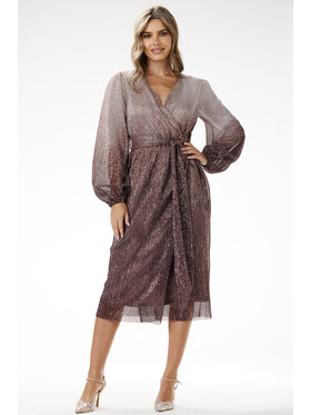 Awama Awama Abito da sera A702 Marrone Basic Fit
