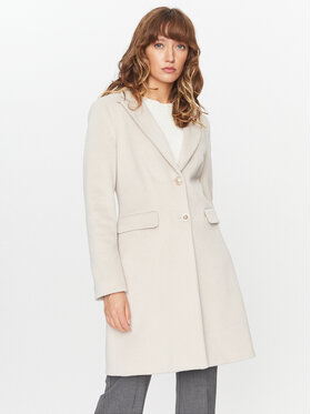 Maryley Maryley Преходно палто 23IB835/01CH Бежов Regular Fit