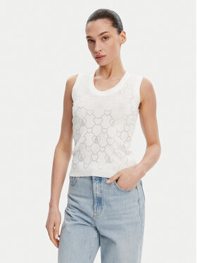 Fracomina Fracomina Top FR25ST4003K414R9 Écru Regular Fit