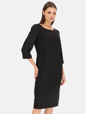 Potis & Verso Potis & Verso Sukienka codzienna Amei Czarny Slim Fit