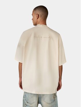 MADE BY SOCIETY MADE BY SOCIETY T-Shirt Tricou DUST WIDE - T17192 Biały Basic Fit