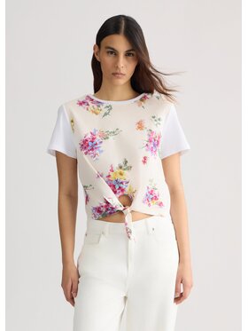 Liu Jo Liu Jo T-Shirt WA5525J6308M9670 Biały Regular Fit