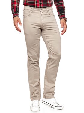 Wrangler Wrangler Spodnie materiałowe ARIZONA Beżowy Straight Fit