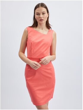 Orsay Orsay Sukienka 490446-224000__42 Koralowy Regular Fit
