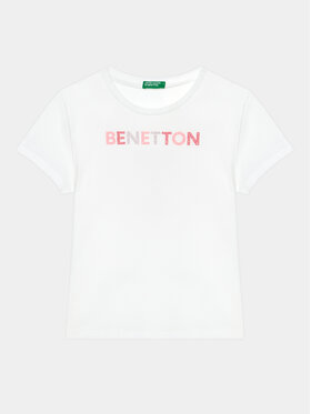 United Colors Of Benetton United Colors Of Benetton T-särk 3I1XC10H8 Valge Regular Fit
