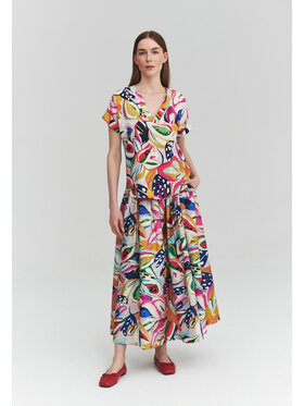 TATUUM TATUUM Spódnica midi FESTI Beżowy Flare Fit