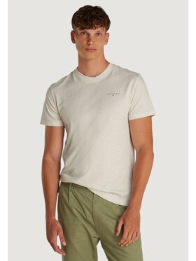 Tommy Jeans Tommy Jeans T-shirt TJM LINEAR Beige Shirt Fit