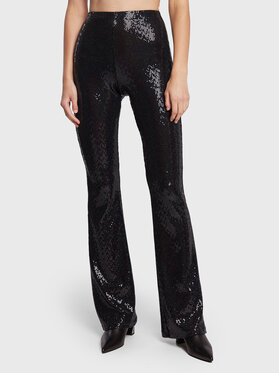 MSGM MSGM Hlače 3341MDP14 227628 Crna Regular Fit