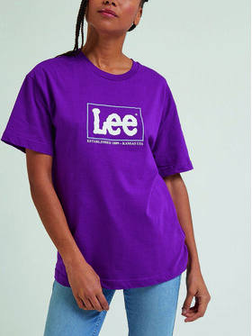 Lee Lee T-shirt L43UEPA10 Ljubičasta Regular Fit