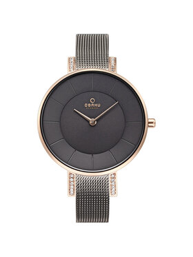 Obaku Obaku Hodinky V158LEVJMJ Sivá