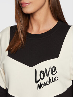 LOVE MOSCHINO Pletena Obleka W5C9601M 4055 Črna Regular Fit