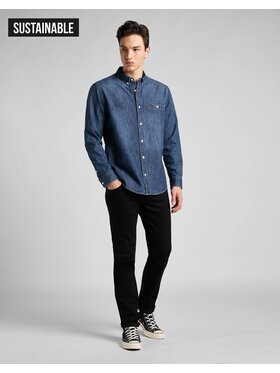 Lee Lee Jeansy RIDER Czarny Slim Fit