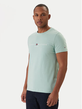 Tommy Hilfiger Tommy Hilfiger Tricou Logo MW0MW11797 Verde Regular Fit