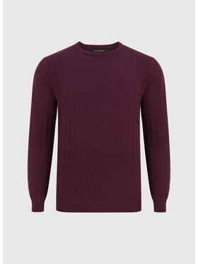 Pako Lorente Pako Lorente Sweter P24WF-2X-006 Bordowy Classic Fit