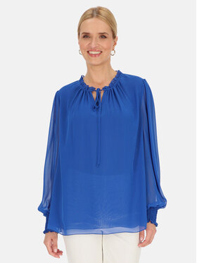 Potis & Verso Potis & Verso Bluzka Emily Niebieski Relaxed Fit