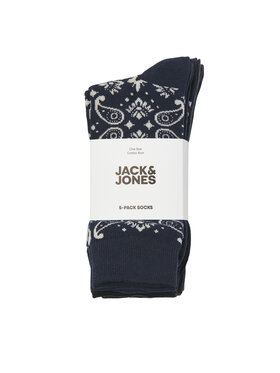 Jack&Jones Set 5 Parov Moških Visokih Nogavic Paris 12259578 Pisana