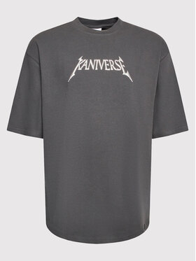 Karl Kani Karl Kani T-shirt Woven Signature Metaverse 6038483 Gris Relaxed Fit