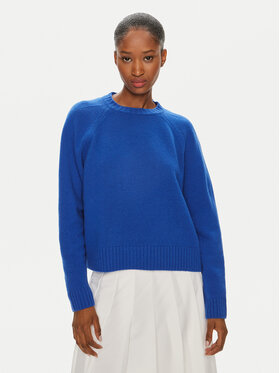 Weekend Max Mara Weekend Max Mara Sweater Gabbia 2425366162 Sötétkék Regular Fit
