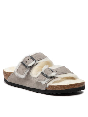 Birkenstock Birkenstock Kapcie Arizona Shearling 1017402 Szary