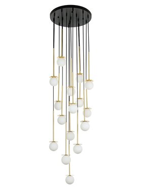 MIAhome MIAhome Lampa wisząca CANNON DISC 16 złota Złoty