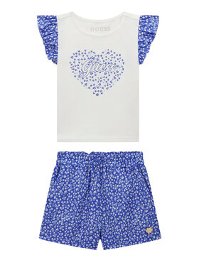 Guess Guess Completo T-shirt e pantaloncini K6GG00 K6YW0 Blu Regular Fit