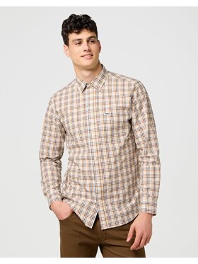 Wrangler Wrangler Koszula 1 PKT POPLIN SHIRT Kolorowy Regular Fit