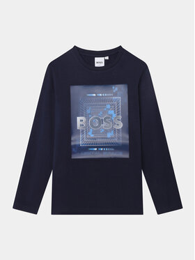 Boss Boss Bluză J25O76 M Bleumarin Slim Fit
