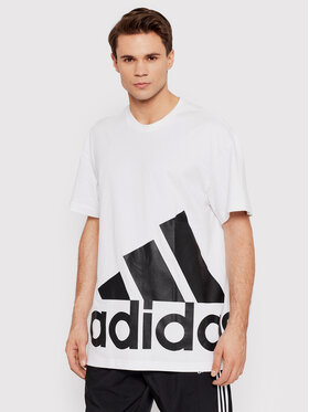 adidas adidas T-Shirt Essentials Giant Logo HE1829 Biały Relaxed Fit